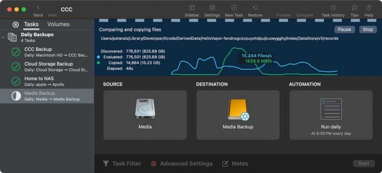 backup method comparison