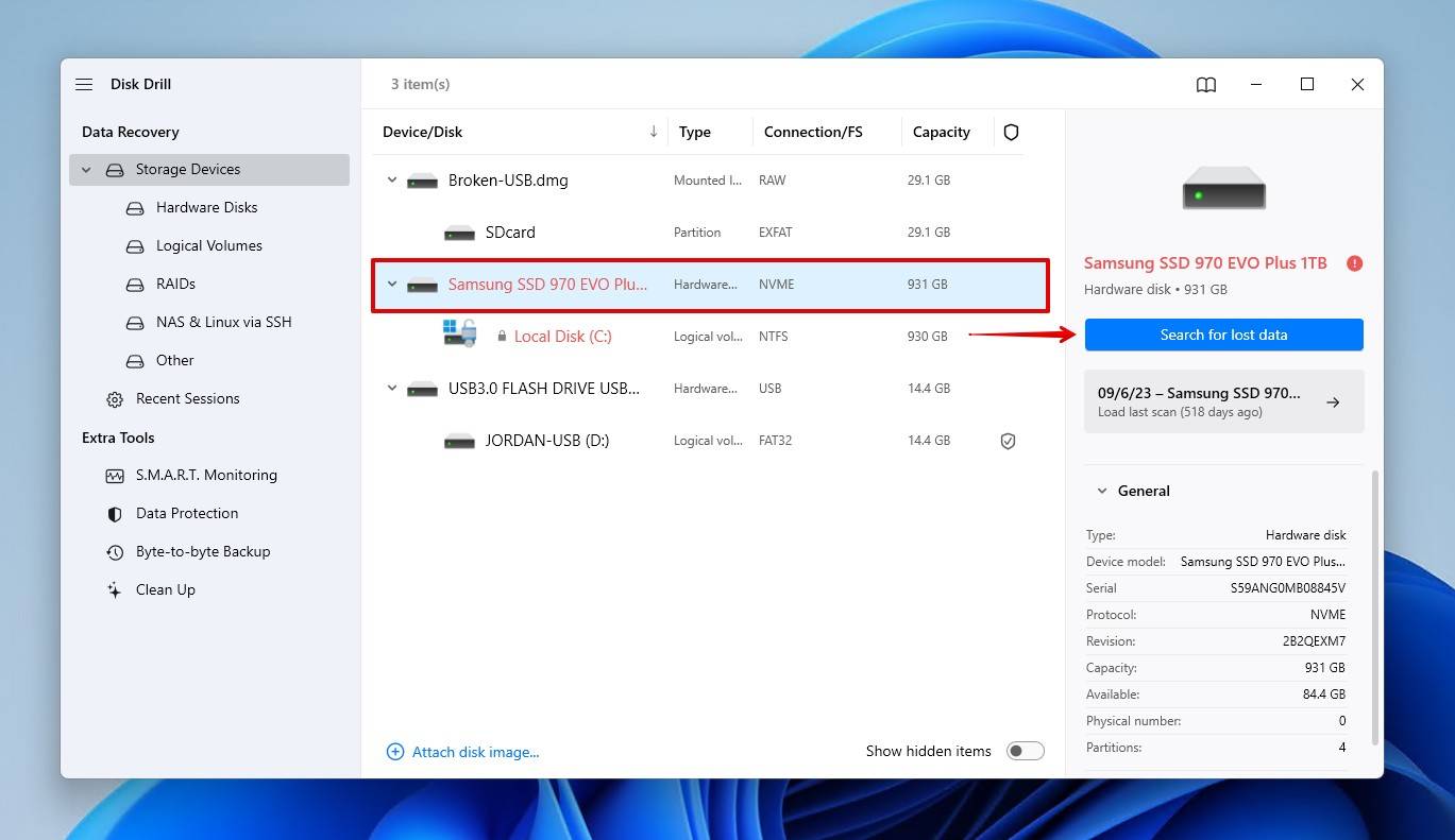 first steps ssd recovery