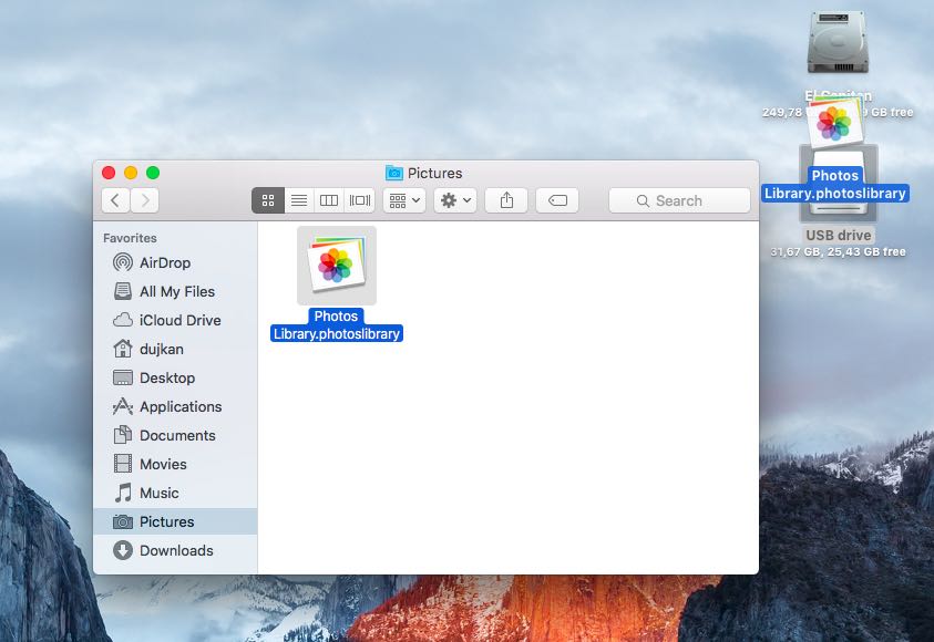 photos app export dialog