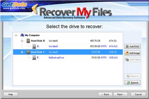 recovery software scan
