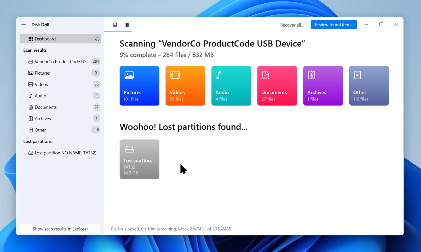 verify recovered files
